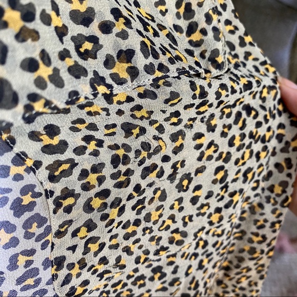 Equipment Sheer Cheetah Sleeveless … - Picture 5 of 11